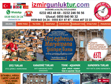 Tablet Screenshot of izmirgunluktur.com